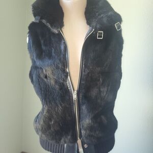 Rizal Black *Project Piece* Zip-Up Vest with Buckle Collar Accents